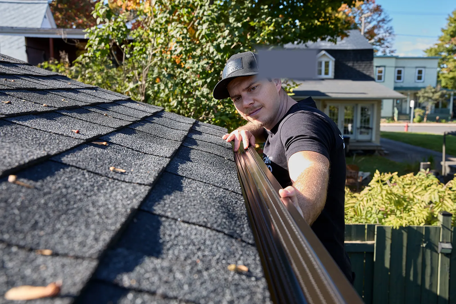 Clean finished gutter and fascia line — Elevated Gutter Protection, Greenville SC